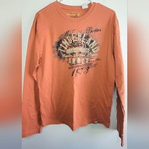 Men's Timberland Y2K Long Sleeve Crew Neck T-Shirt, Size Medium
